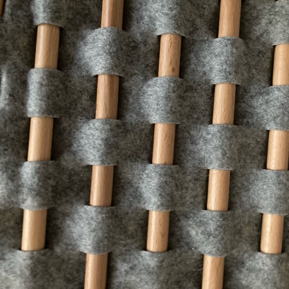 Umbra Grey Felt Weaved Wall Hanging - Picture 3 of 4
